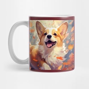 Fall Corgi Puppy Mug